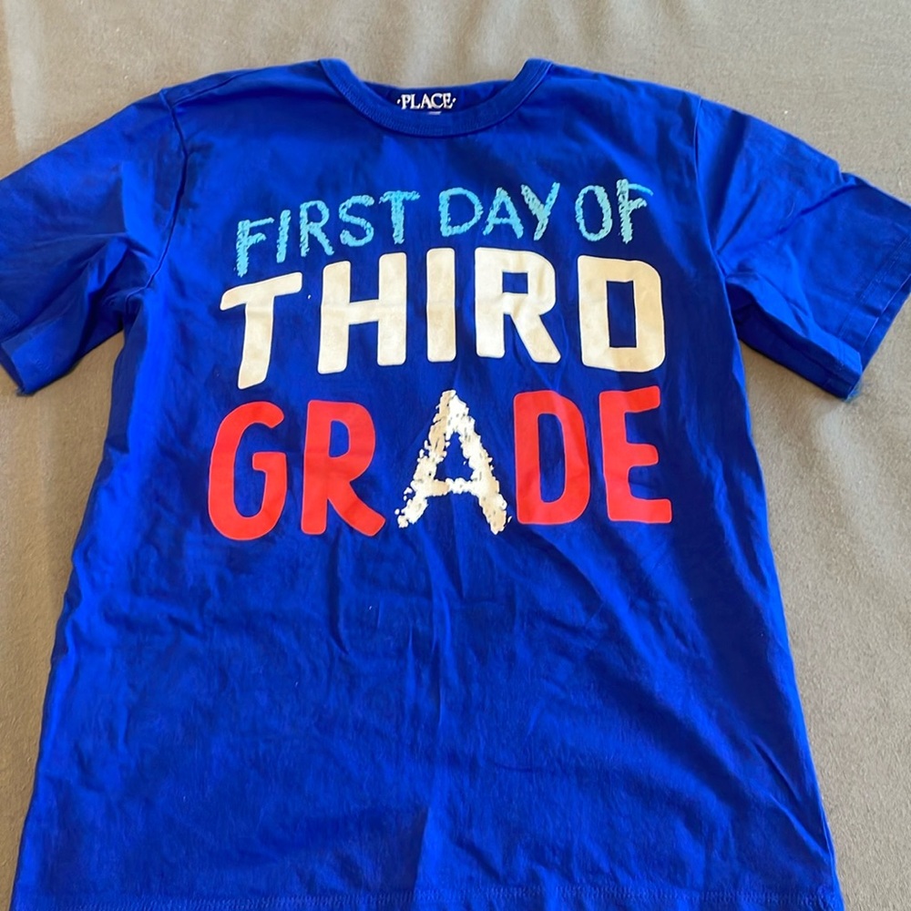 First Day of Third Grade Tee Shirt - Worn Once